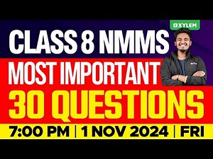 NMMS Most Important 30 Questions | Xylem Class 8