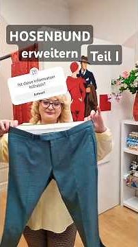 Hose im Bund erweitern: Einfache DIY-Anleitung. Teil I #fraumarina