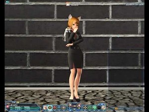 pso2 ロビーアクション245「気怠い」