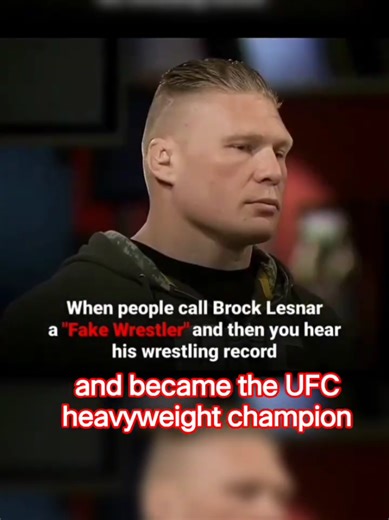 Brock Lesnar awnsers the real question, is wwe fake. #brocklesnar #wwefans #wwe #wwetiktok #ufc