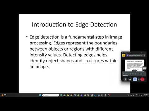 Computer Vision and Image Processing - Fundamentals and Applications | EE 31 | Week 7 | Part I