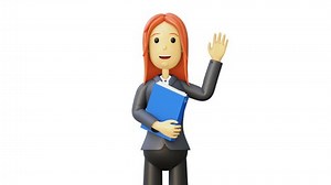3d Woman Character Cartoon Businesswoman Folder Stock Footage Video (100% Royalty-free) 1086393287 | Shutterstock