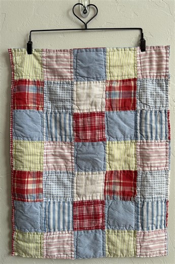 Country Farmhouse Patchwork Quilt, Decor, Crafting, Sewing, Quilt Projects, Repurposing, 15.5 X 21 Inches. - Etsy