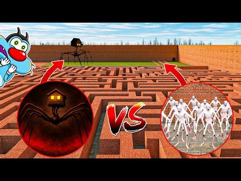 SCP-096 vs HOUSE HEAD In Maze Of Garry mod!