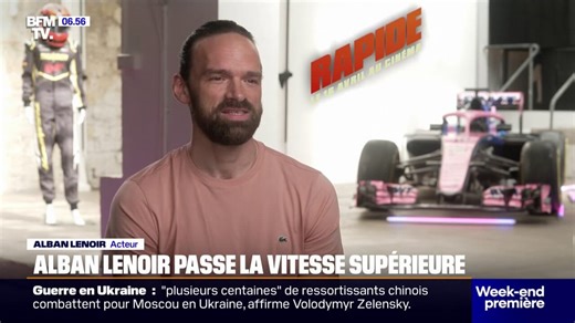 Alban Lenoir, star du cinéma d'action, incarne un ancien champion de Formule 1 dans "Rapide"
