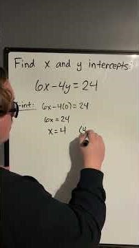 How to Find X and Y Intercepts