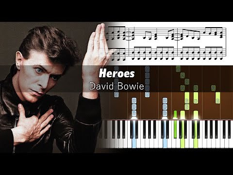 David Bowie - Heroes - Piano Tutorial with Sheet Music