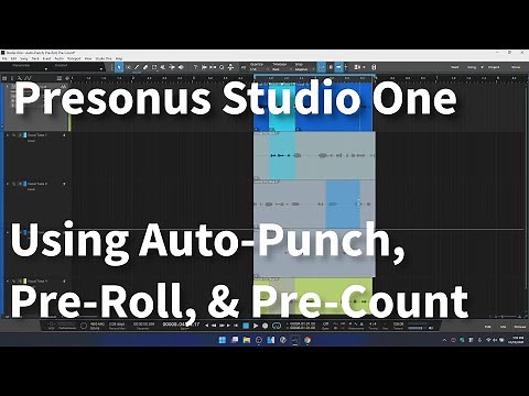 Learn Studio One 5.4 | Using Auto-Punch, Pre-Count, & Pre-Roll