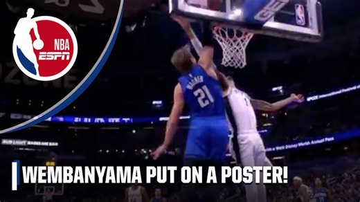VICTOR WEMBANYAMA PUT ON A POSTER 😱 Mo Wagner LEAPS to DUNK ON WEMBY | NBA on ESPN