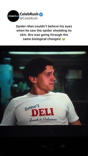 Spider-Man Was Literally Changing From the Inside. #spidermanbrandnewday #tomholland