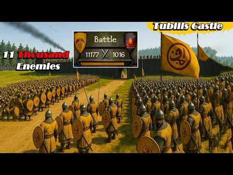 11000 aserai army VS 1000 Warrior | Epic Bannerlord Siege Ever || Mount & Blade 2 | 1k Battle size