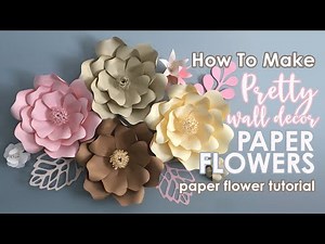 DIY Paper Flowers | Paper Flower Tutorial (easy) | Paper Flower Wall Decorations | Wedding Backdrop