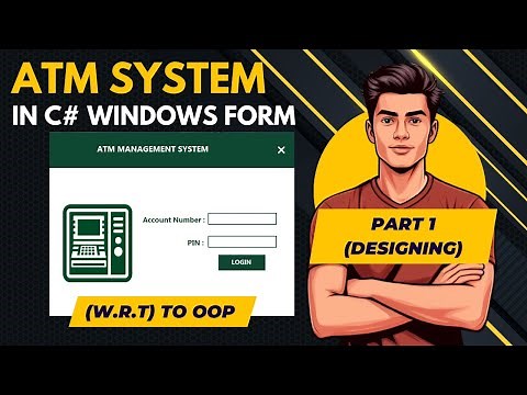 How to make Atm Management System in c# Windows form || part 1 designing
