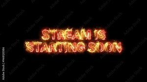 Fire seamless loop stream is starting soon