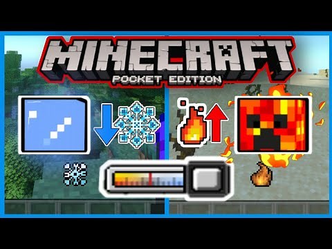 👉Temperatures Bedrock ADDON/MOD ► Temperatura REALISTA para MINECRAFT BEDROCK [1.18.X]