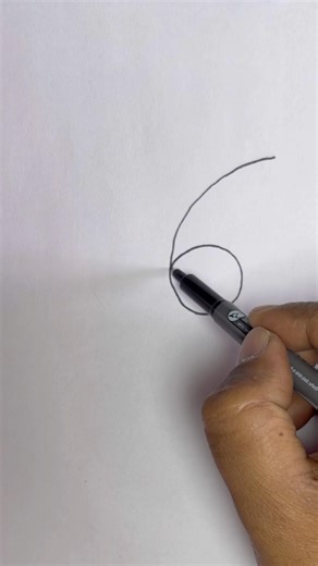 EASY drawing butterfly from number 6 #easydrawing #crayonkids