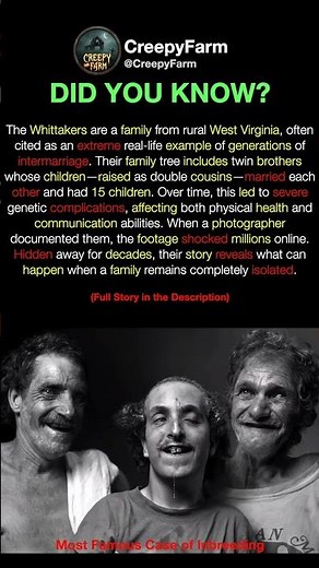 America's most inbred family...the Whittakers