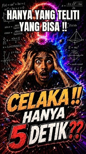 KAMU HARUS BENAR-BENAR FOKUS SAAT INI ! TES IQ 5 DETIK
