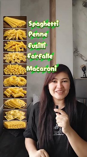 How Many of These Pasta Types Do You Know? 🍝 #EnglishVocabulary #LearnEnglish #SpokenEnglish