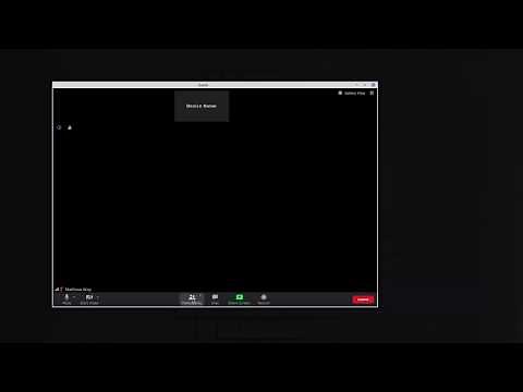 Changing Your Displayed Name in Zoom