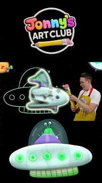 Watch Jonny & Pencil Pencil Bring a Spaceship drawing to Life! 🚀🎨 Kids Art #JonnysArtClub