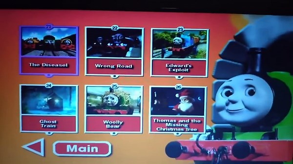dvd menu walkthrough Thomas and friends the complete series 2 UK DVD 2004