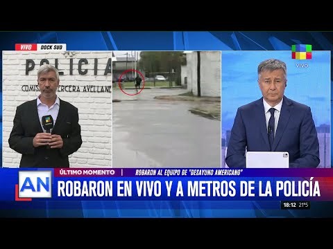 🔴 LE ROBARON EN VIVO AL EQUIPO DE "DESAYUNO AMERICANO": RECUPERARON SUS PERTENENCIAS