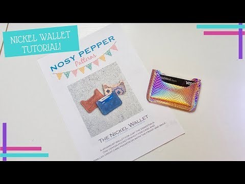 How To / How I : Nickel Wallet Card Holder Tutorial - Nosy Pepper Pattern