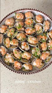 Bouncy Shrimp Stuffed Clams #cooking #recipe #food