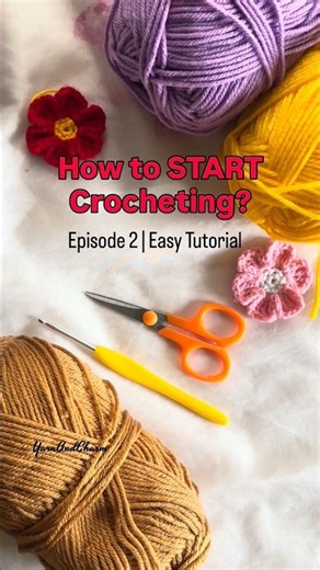 How to start Crocheting? Episode 2 - Holding the yarn and hook