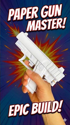 EPIC PAPER GLOCK BUILD 🔥 | DIY GLOCK PAPER GUN #SHORTS