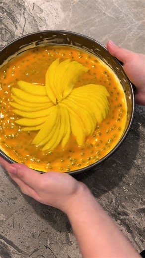 Mango and Passion Fruit Cheesecake Recipe for Christmas