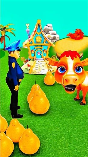 Funny Cow Scary Teacher 3D 😂#shorts #funnyanimals #animalscartoons