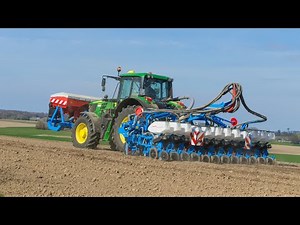 Semis de betteraves 2021 | John Deere 6155M & Monosem 12 rangs + trémie frontale