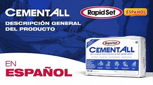 ¿Sabías que Rapid Set® Cement All® fragua en solo 15 minutos y alcanza resistencia estructural en 1 hora? 💪 Este video te muestra lo fácil que es usar este material multiuso para reparaciones de concreto duraderas, anclajes, lechadas industriales y mucho más. Solo agrega agua, mezcla y aplica y listo. ¡Así de rápido y sencillo! Mira el video y descubre por qué Cement All® es la elección de los profesionales. ▶️ (Rapid Set Español is our new multi-lingual initiative to better service our Spanish