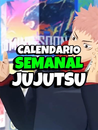 Calendário Semanal do Free Fire com Jujutsu Kaisen