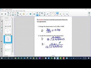Decimal and Fraction Conversions