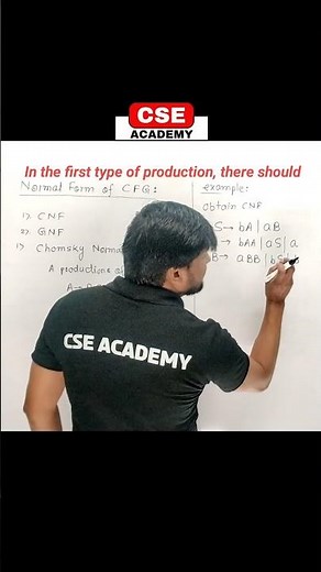 Chomsky Normal Form |CNF| Normal Form of CFG #toc #CNF#flat