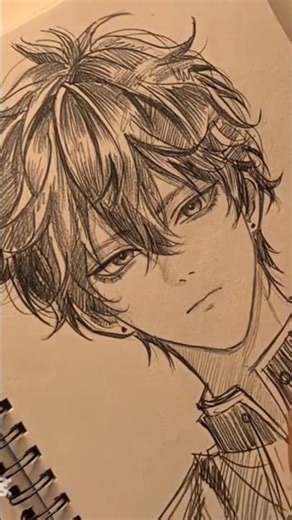 Drawing Anime character with new style new video #anime #drawing #viral