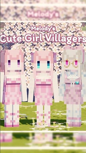 [Minecraft] Transform villagers to cute girls