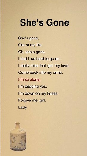 She's Gone Lyrics by Steelheart