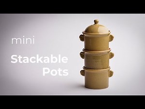 Making Mini Stackable Pots (Jars) with One Lid