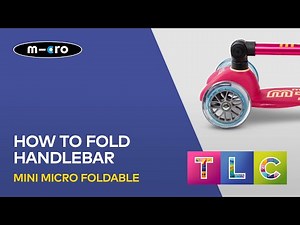 How To Fold The Handlebar on a Mini Foldable Deluxe | Micro Scooter