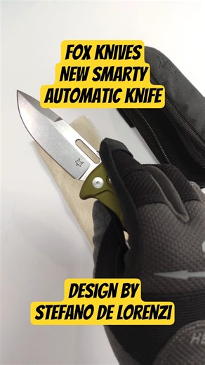 Fox Knives - New Smarty Automatic Knife- Design by Stefano de Lorenzi #foxknives #knivescollection
