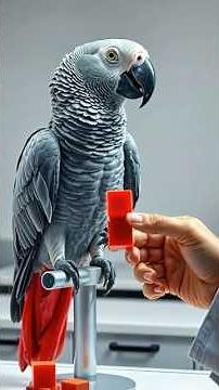Alex the african grey parrot 😇| Counting and object recognition | The Talking parrot #alexparrot