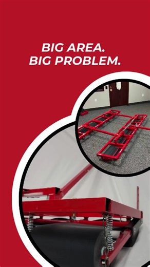 Pull-behind sticker burr roller clearing goat heads from large areas fast, satisfying ground burr removal. #StickerBurrRoller #PullBehindRoller #GoatHeadRemover