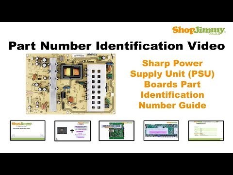 DIY TV Part Number Identification Guide for Sharp Power Supply Unit (PSU) Boards