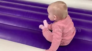 Baby bottom “bum” shuffles - no crawling or walking - funny - cute