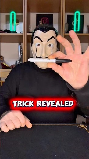 The balancing marker 🪄 TRICK REVEALED #tricks #magic #magictricks #shorts