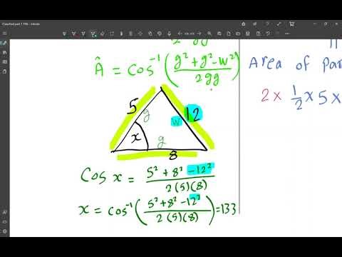 Trigonometry in non-right angled triangles (basic rules)